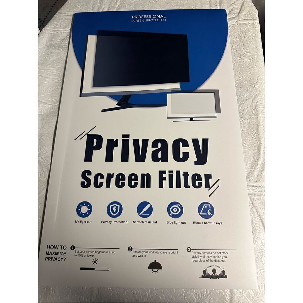 2-PACK 22 Inch 16:10 Computer Privacy Screen Widescreen Monitor - Picture 7 of 10